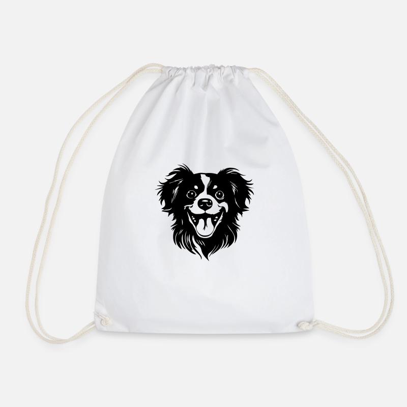 chiot heureux - Sac de sport léger - blanc
