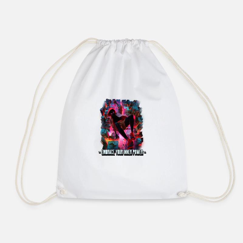 Embrace Your Inner Power - Drawstring Bag - white