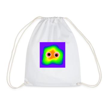 bonhomme multicolore - Sac de sport léger - blanc - Devant