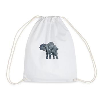 Imposanter Elefant - Turnbeutel - Weiß - Vorne