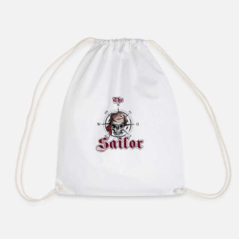 Sailor Skull - Turnbeutel - Weiß