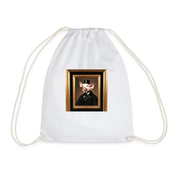 Gentleman Pig - Sac de sport léger - blanc - Devant