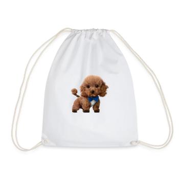 Caniche Chien Propriétaire Chien Chiot Chien Amour Caniche Chiot - Sac de sport léger - blanc - Devant