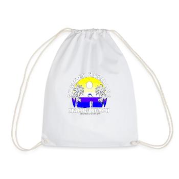 Summer surf croatia beach paradise party vibes Usa - Drawstring Bag - white - Front