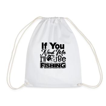 Si vous avez besoin de moi, je vais pêcher - Sac de sport léger - blanc - Devant