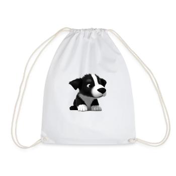 Hundehalter Hunde Border Collie Hundeliebhaber - Turnbeutel - Weiß - Vorne
