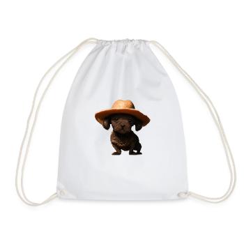 Poodle Dog Owner Poodle Puppy Dog Love Dog Puppy - Drawstring Bag - white - Front