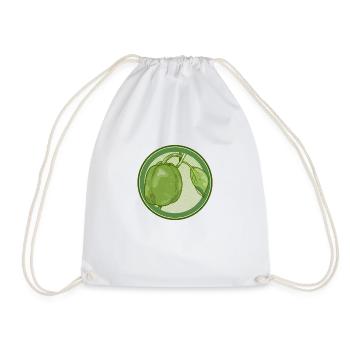 Green Pepper - Drawstring Bag - white - Front