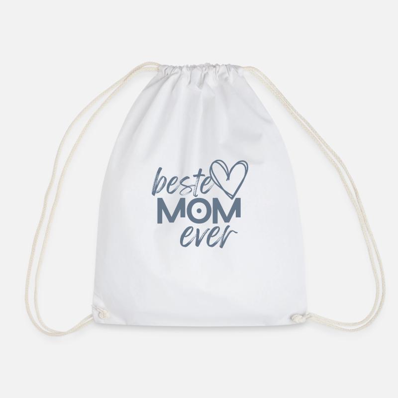 beste mom ever - Turnbeutel - Weiß