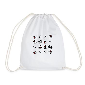 Abstract Pattern 04 - Sac de sport léger - blanc - Devant