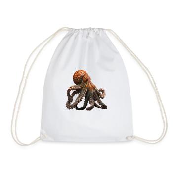 The octopus is a fascinating sea creature - Drawstring Bag - white - Front