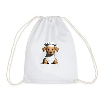 Golden Retriever Cuisine chiot Chiens Gastronom - Sac de sport léger - blanc - Devant