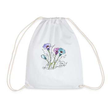Fleur - Sac de sport léger - blanc - Devant