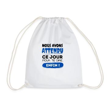 ENFIN - Pot de départ - Sac de sport léger - blanc - Devant