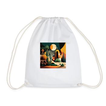 The Bauhaus Legacy - Drawstring Bag - white - Front