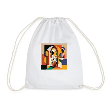 The Bauhaus Legacy - Drawstring Bag - white - Front