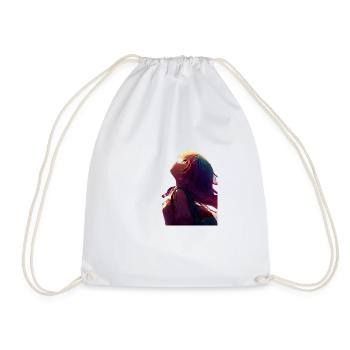 Bright - Drawstring Bag - white - Front