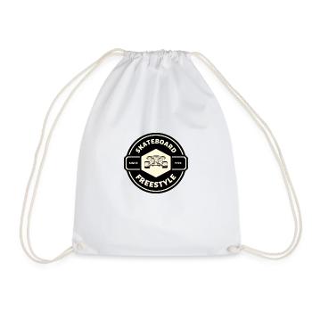 SKATEBOARD FREESTYLE X PLANCHE FACE - Sac de sport léger - blanc - Devant