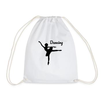 Dancing Dance Music - Turnbeutel - Weiß - Vorne
