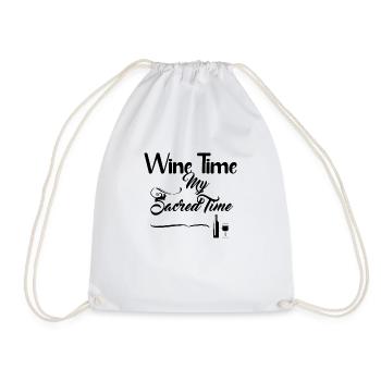 Wine Time - Conception de boissons alcoolisées - Sac de sport léger - blanc - Devant