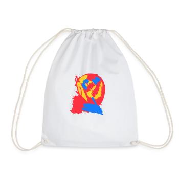 The absolute most abstract t-shirt in the world - Drawstring Bag - white - Front
