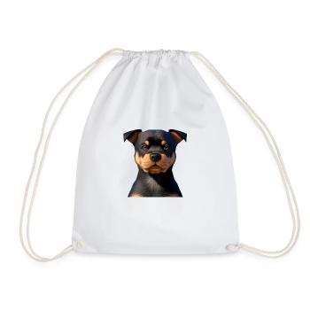 Rottweiler Chien Chiens Chiot Rottweiler Chiot - Sac de sport léger - blanc - Devant