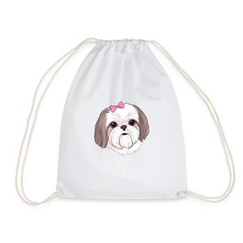 Shih Tzu Amour - Sac de sport léger - blanc - Devant