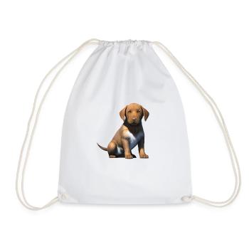 Labrador Retriever chiot Labrador propriétaire - Sac de sport léger - blanc - Devant