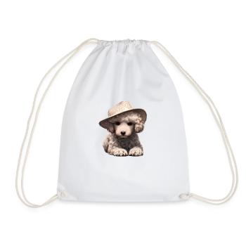 Hundeliebe Pudel Hundehalter Pudelwelpe Hundewelpe - Turnbeutel - Weiß - Vorne