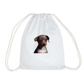 Propriétaires de chiens Chiens teckel Chien Dachshund chiot - Sac de sport léger - blanc - Devant