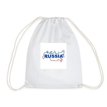 Carte de la Russie - Sac de sport léger - blanc - Devant