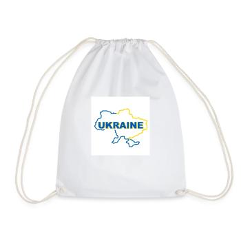 Carte de l’Ukraine - Sac de sport léger - blanc - Devant