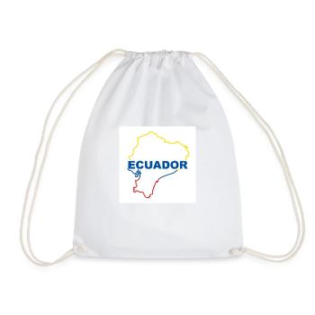 Carte de l’Equateur - Sac de sport léger - blanc - Devant
