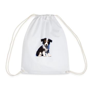 Hundeliebhaber Border Collie Hundehalter Hunde - Turnbeutel - Weiß - Vorne