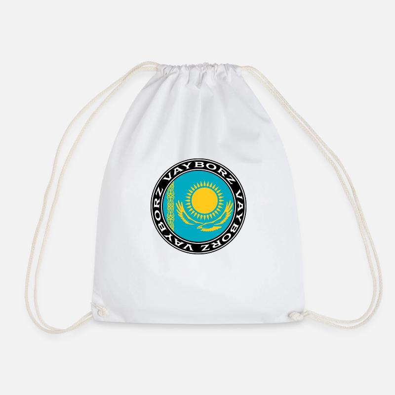 Kazakhstan Vayborz - Drawstring Bag - white