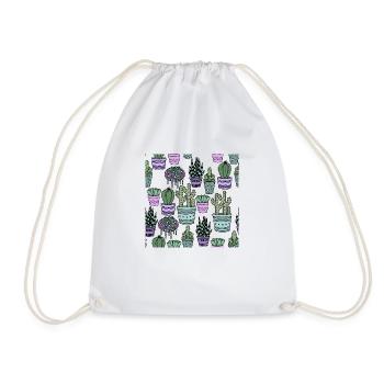 Cacti - Drawstring Bag - white - Front