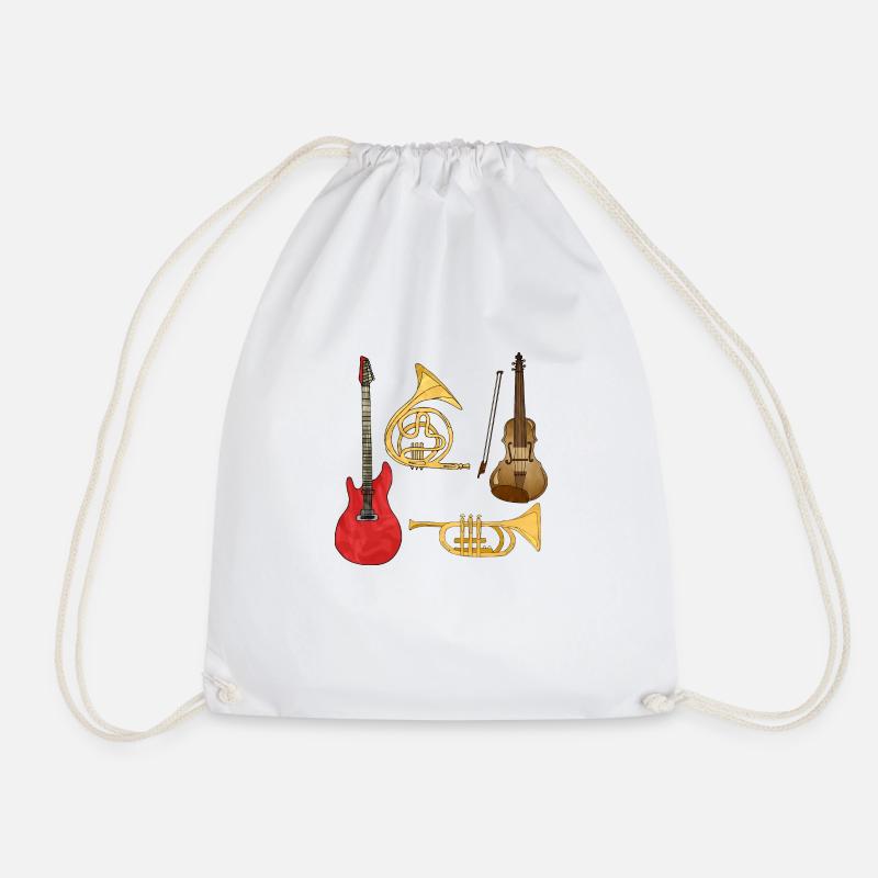 Musical instruments - Drawstring Bag - white