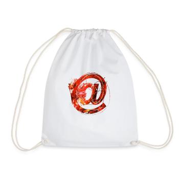Internet email www drôle de mème grunge tech leters - Sac de sport léger - blanc - Devant