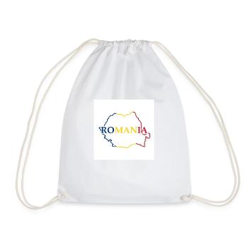 Map of Romania - Drawstring Bag - white - Front