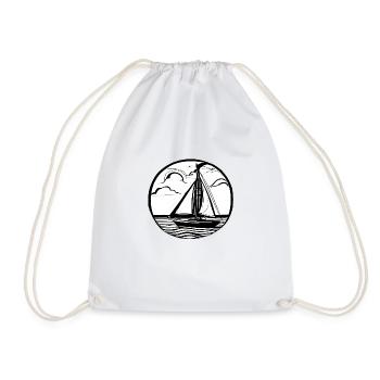 Sailing Sailboat Sailor Sailing Ship Sailing - Drawstring Bag - white - Front