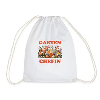 Garten Chefin - Turnbeutel - Weiß - Vorne
