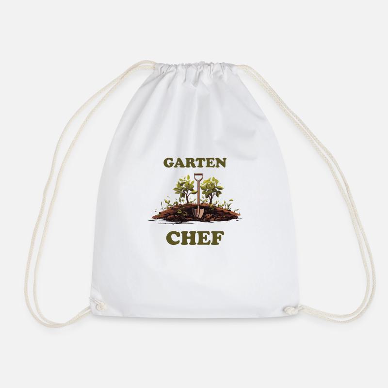 Garten Chef - Turnbeutel - Weiß