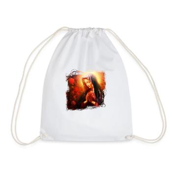 Holly Mary Maria Madonna Mariana Virgin Mary Holy - Drawstring Bag - white - Front
