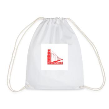 San Francisco - Drawstring Bag - white - Front