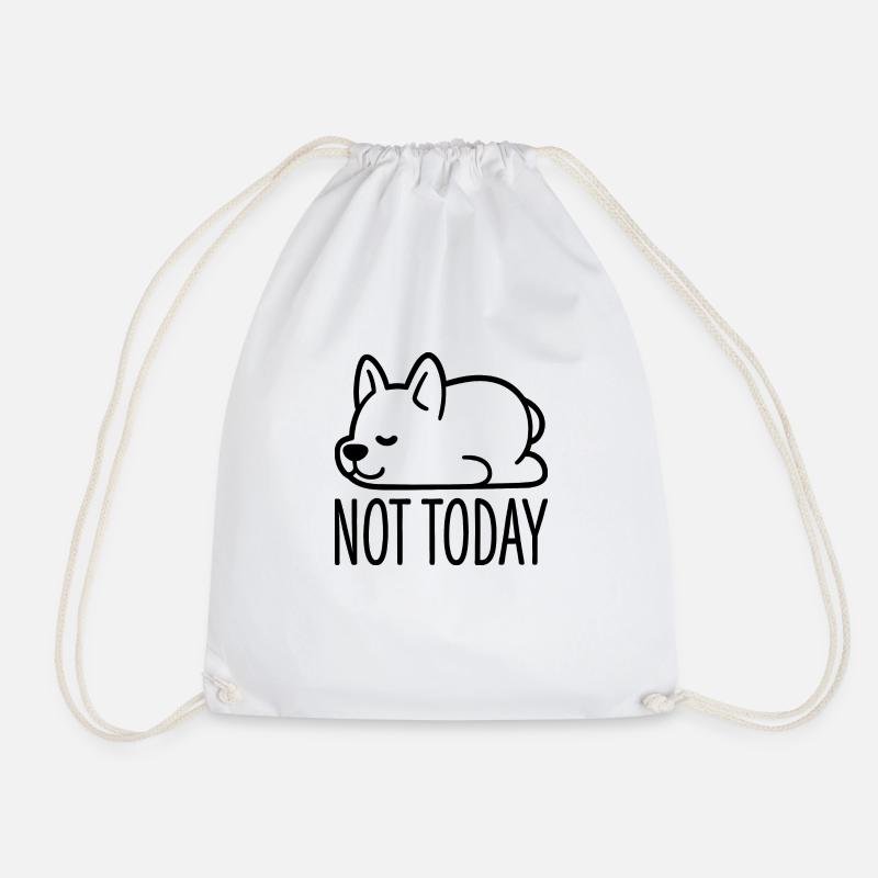 Not Today - Turnbeutel - Weiß