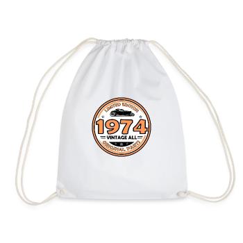 vintage 1974 - Sac de sport léger - blanc - Devant