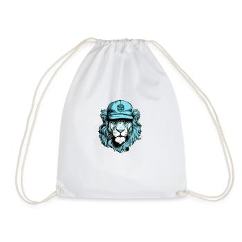 Boudi le lion bleu - Sac de sport léger - blanc - Devant