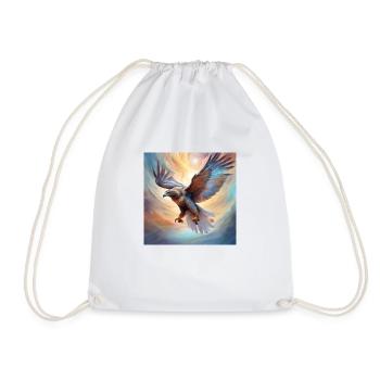 Majestic Flying Hawk Graphic Tee - Turnbeutel - Weiß - Vorne
