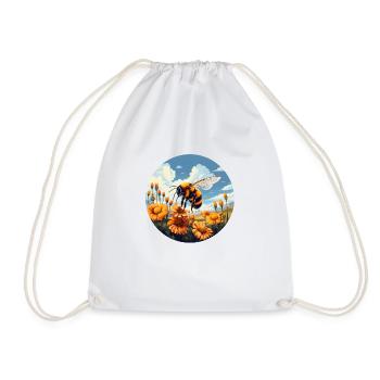 Floraison de bourdons - Sac de sport léger - blanc - Devant