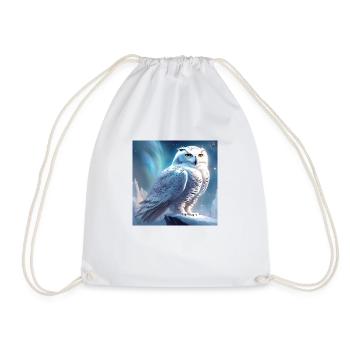 Snowy owl - Drawstring Bag - white - Front